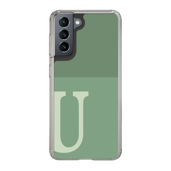Slim Protection Case［ Original - initial two tone - U green ］