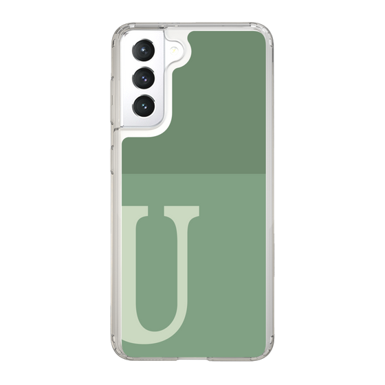 Slim Protection Case［ Original - initial two tone - U green ］