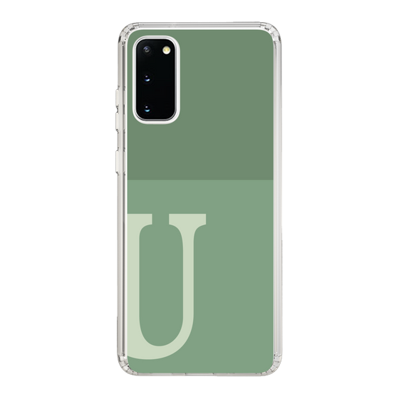 Slim Protection Case［ Original - initial two tone - U green ］