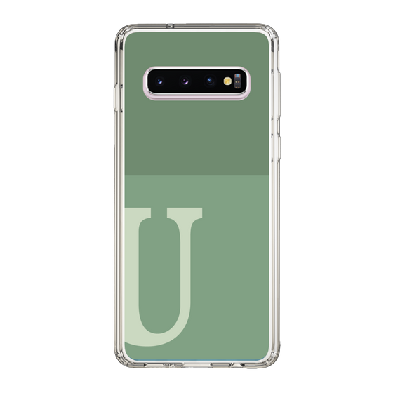 Slim Protection Case［ Original - initial two tone - U green ］