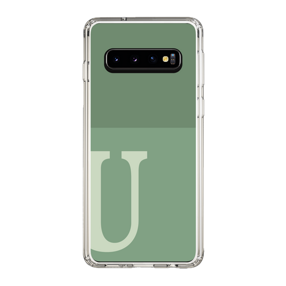 Slim Protection Case［ Original - initial two tone - U green ］