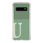 Slim Protection Case［ Original - initial two tone - U green ］