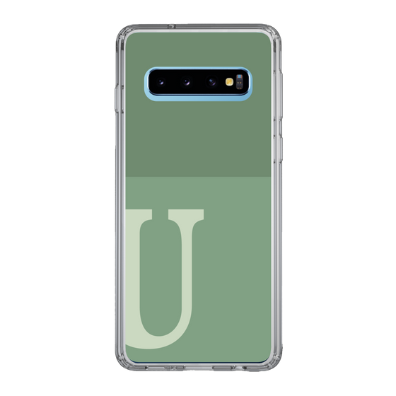Slim Protection Case［ Original - initial two tone - U green ］