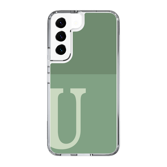 Slim Protection Case［ Original - initial two tone - U green ］