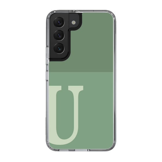 Slim Protection Case［ Original - initial two tone - U green ］