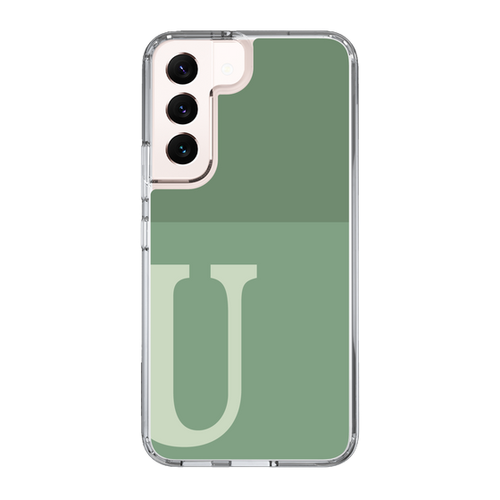 Slim Protection Case［ Original - initial two tone - U green ］