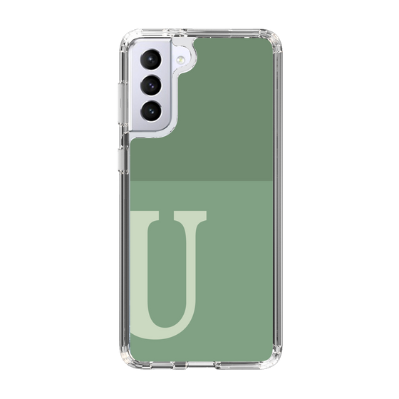 Slim Protection Case［ Original - initial two tone - U green ］