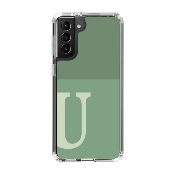 Slim Protection Case［ Original - initial two tone - U green ］