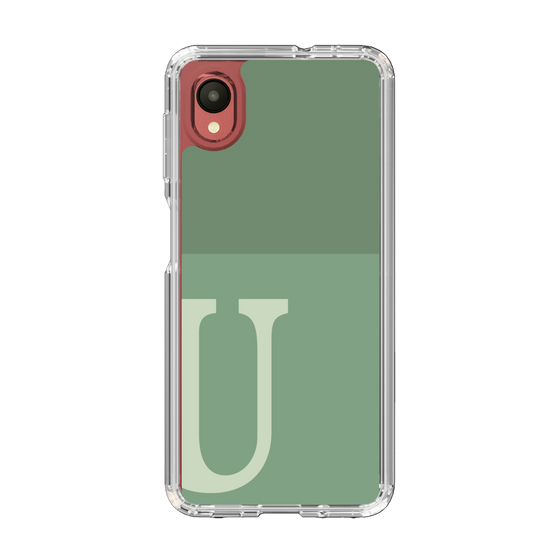 Slim Protection Case［ Original - initial two tone - U green ］