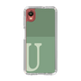 Slim Protection Case［ Original - initial two tone - U green ］