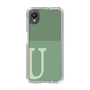 Slim Protection Case［ Original - initial two tone - U green ］