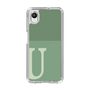 Slim Protection Case［ Original - initial two tone - U green ］