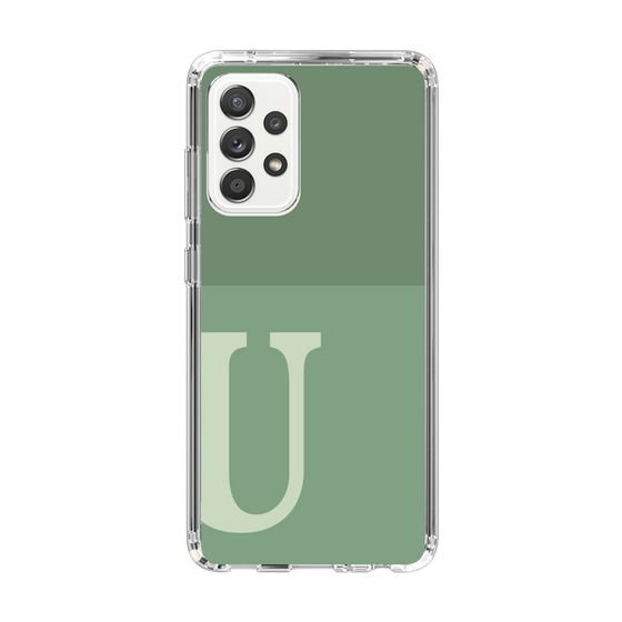 Slim Protection Case［ Original - initial two tone - U green ］