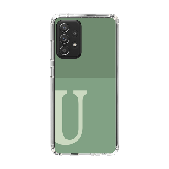 Slim Protection Case［ Original - initial two tone - U green ］