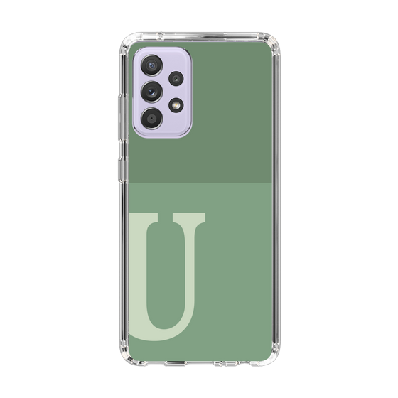 Slim Protection Case［ Original - initial two tone - U green ］