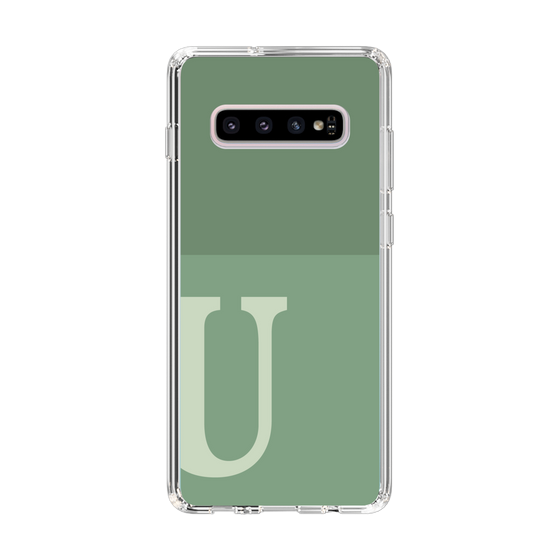 Slim Protection Case［ Original - initial two tone - U green ］