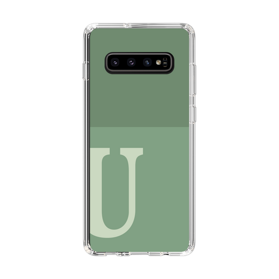 Slim Protection Case［ Original - initial two tone - U green ］