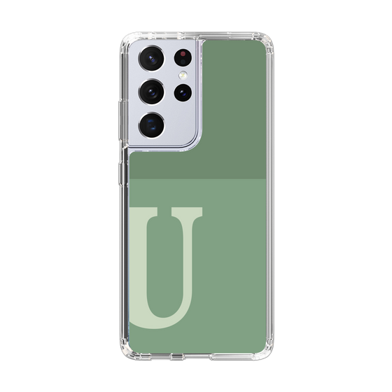 Slim Protection Case［ Original - initial two tone - U green ］