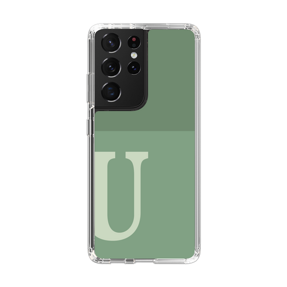 Slim Protection Case［ Original - initial two tone - U green ］