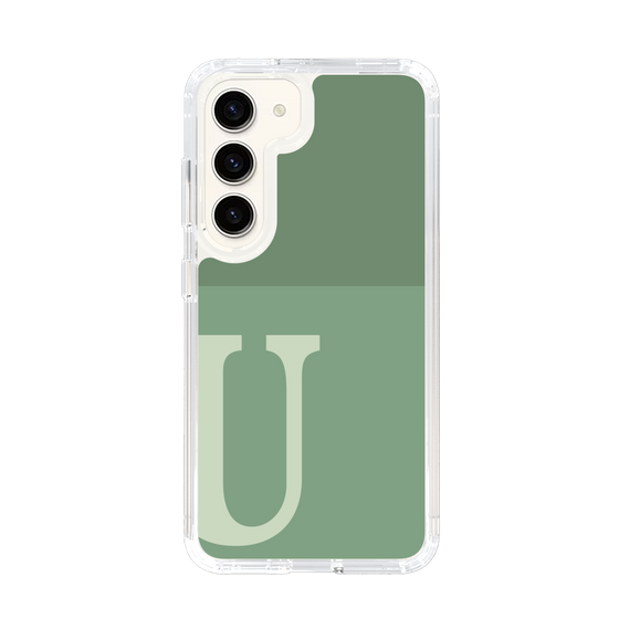 Slim Protection Case［ Original - initial two tone - U green ］