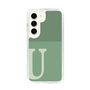 Slim Protection Case［ Original - initial two tone - U green ］
