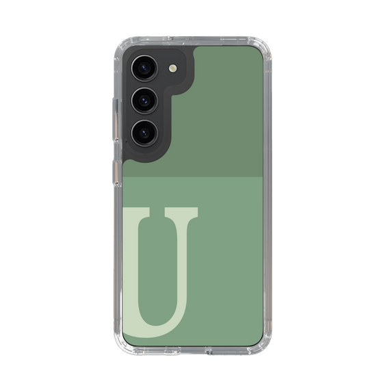 Slim Protection Case［ Original - initial two tone - U green ］