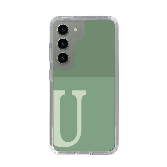 Slim Protection Case［ Original - initial two tone - U green ］