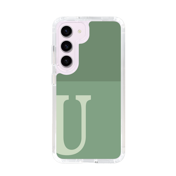 Slim Protection Case［ Original - initial two tone - U green ］