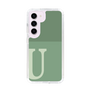 Slim Protection Case［ Original - initial two tone - U green ］