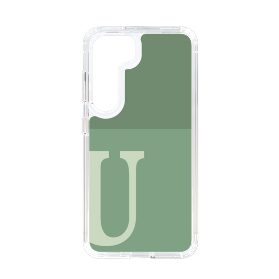 Slim Protection Case［ Original - initial two tone - U green ］