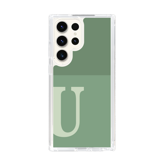 Slim Protection Case［ Original - initial two tone - U green ］