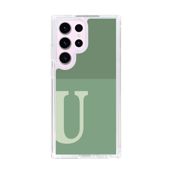 Slim Protection Case［ Original - initial two tone - U green ］