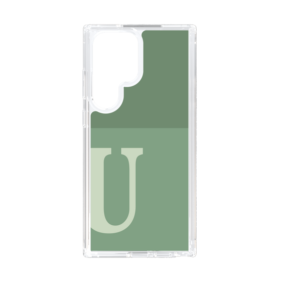 Slim Protection Case［ Original - initial two tone - U green ］