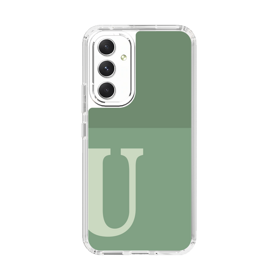 Slim Protection Case［ Original - initial two tone - U green ］