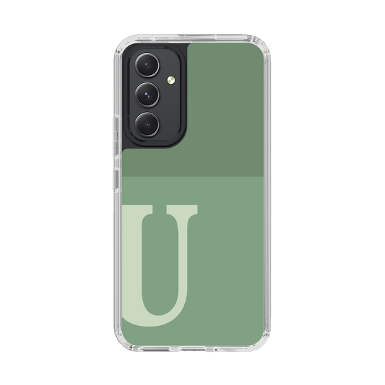 Slim Protection Case［ Original - initial two tone - U green ］