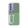 Slim Protection Case［ Original - initial two tone - U green ］