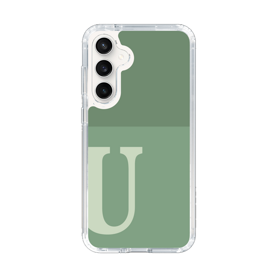 Slim Protection Case［ Original - initial two tone - U green ］