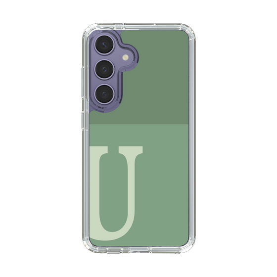 Slim Protection Case［ Original - initial two tone - U green ］