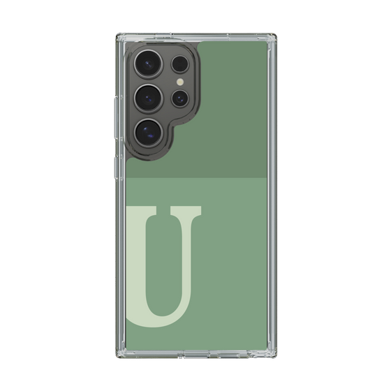 Slim Protection Case［ Original - initial two tone - U green ］