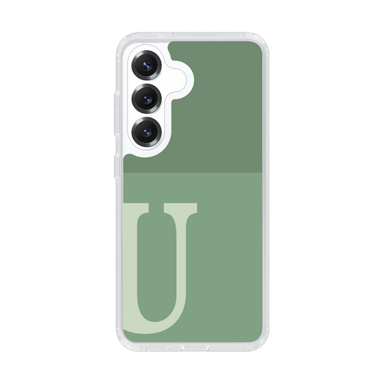 Slim Protection Case［ Original - initial two tone - U green ］