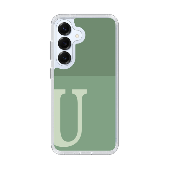 Slim Protection Case［ Original - initial two tone - U green ］