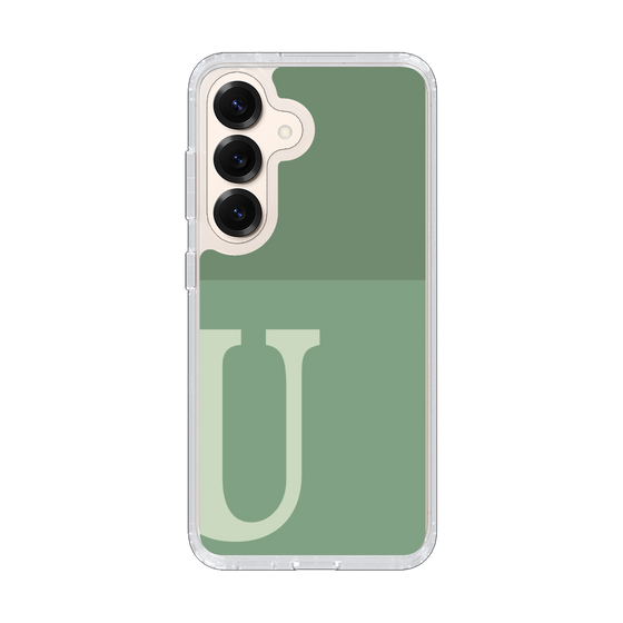Slim Protection Case［ Original - initial two tone - U green ］