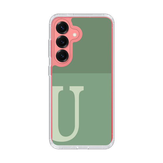 Slim Protection Case［ Original - initial two tone - U green ］
