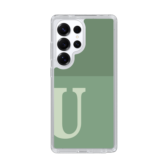Slim Protection Case［ Original - initial two tone - U green ］