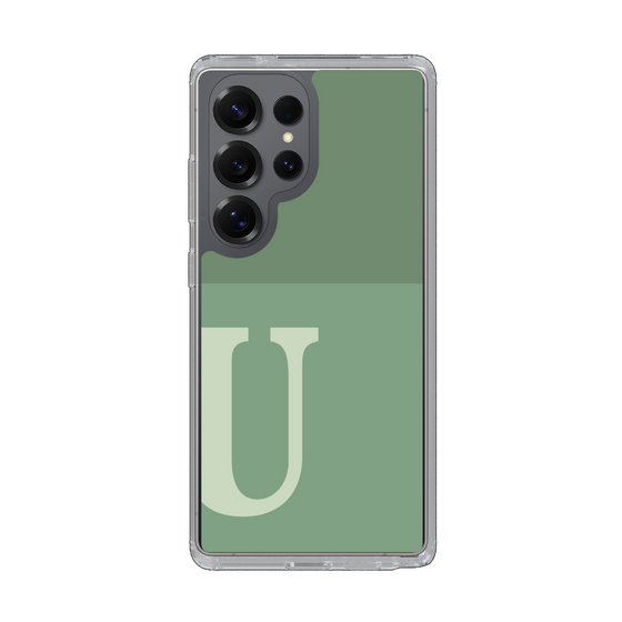 Slim Protection Case［ Original - initial two tone - U green ］