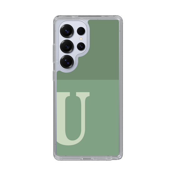 Slim Protection Case［ Original - initial two tone - U green ］