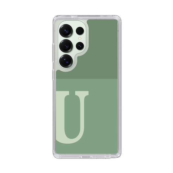 Slim Protection Case［ Original - initial two tone - U green ］