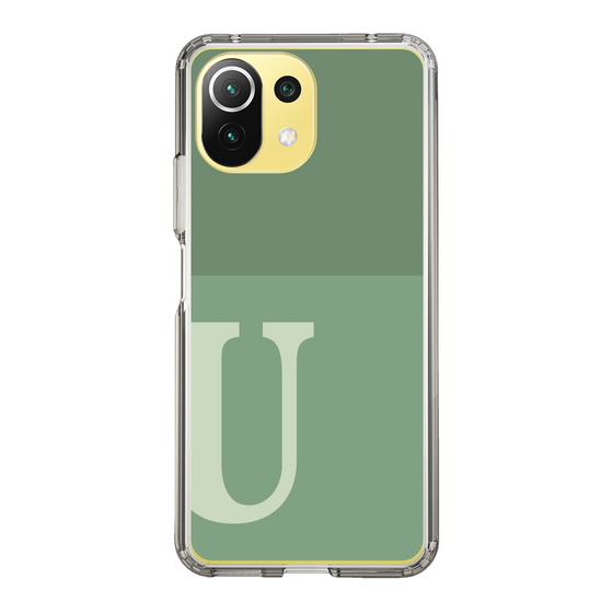 Slim Protection Case［ Original - initial two tone - U green ］