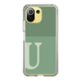 Slim Protection Case［ Original - initial two tone - U green ］