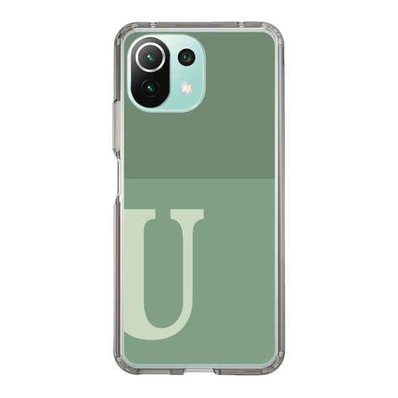 Slim Protection Case［ Original - initial two tone - U green ］